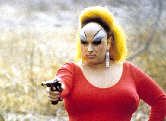 An image from the film "Pink Flamingos"