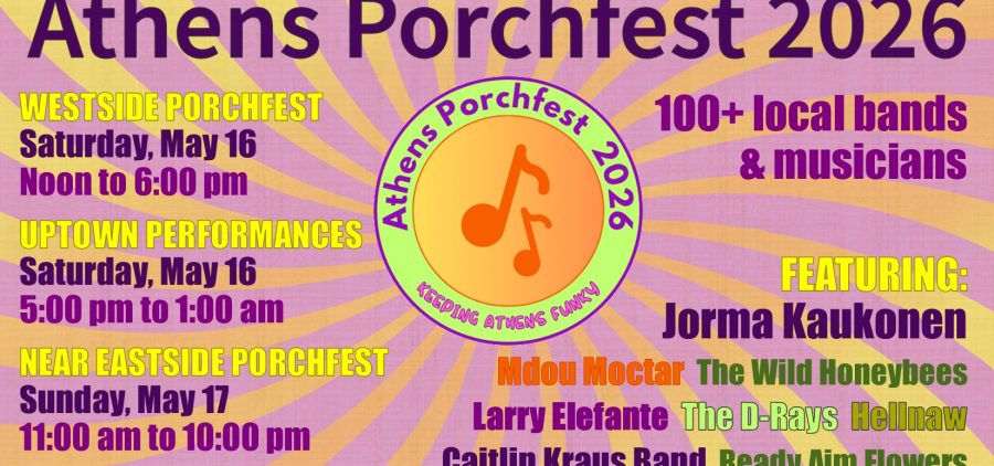 An image with information about Porchfest 2026.