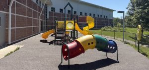 A playground behind the Athens Community Center.