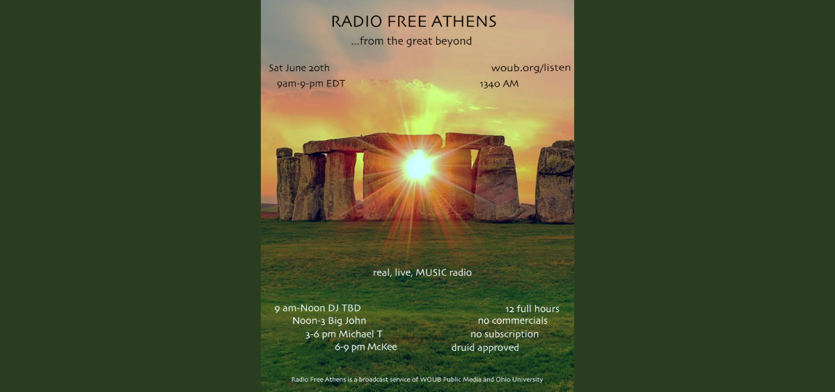 This Week On Radio Free Athens: June 20, 2026 - WOUB Public Media