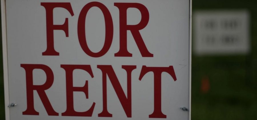 A for rent sign