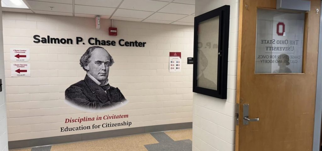 The Salmon P. Chase Center for Civics, Culture, and Society is located in an engineering lab building on Ohio State University's Columbus campus.