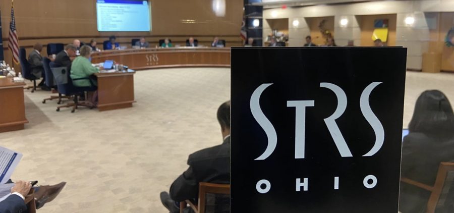 The State Teachers Retirement System board meets for its monthly session
