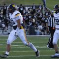 Wellston player celebrates a big defensive play against Oak Hill