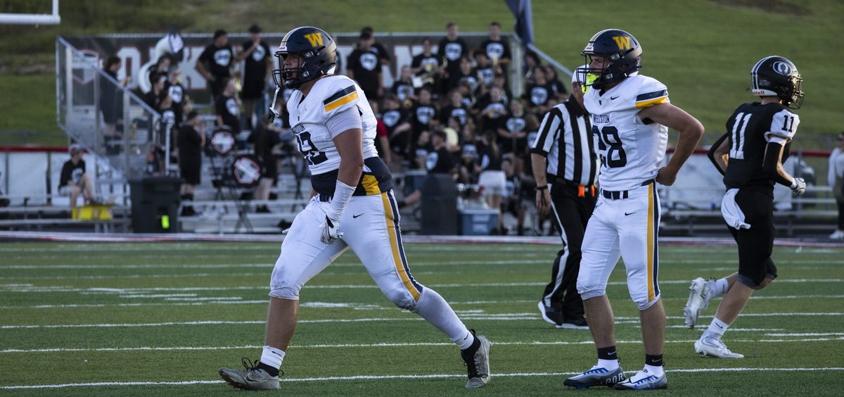 Wellston player celebrates a big defensive play against Oak Hill