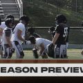 New Lexington Panthers setting up a play during practice.