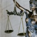 A lady justice statue
