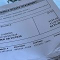 Andrea Tomer-Lewis' water bill for her home in Cadiz, Ohio.