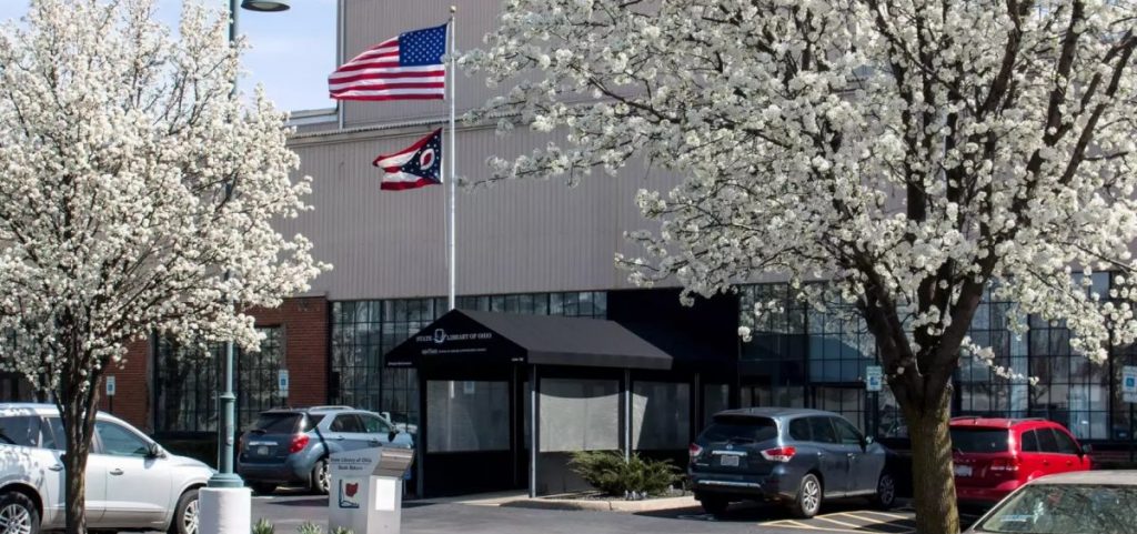 A photo of the State Library of Ohio on 1st Avenue in Columbus