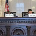 The Ohio Ballot Board sits in a committee room.