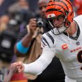 Cincinnati Bengals quarterback Joe Burrow greets fans before an NFL football game