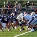 Northwest and Chesapeake line up at the ball to snap it and go head and head.