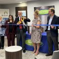 Dr. James Hagen cuts the ribbon at the newly opened James Hagen Crisis Care Center in Chillicothe.