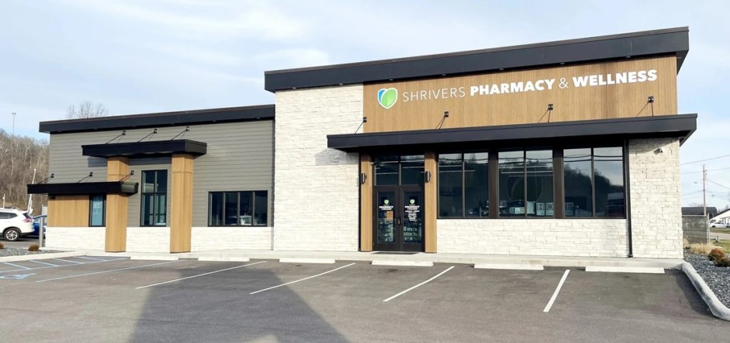 The outside of a Shrivers Pharmacy