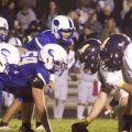 South Point and Gallia Academy line up before a play.