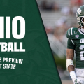 Ohio Football safety DJ Walker looks to the sideline during win over Jacksonville State