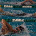 Ohio Swim & Dive team competing in a win against Illinois State