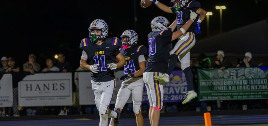 Unioto Shermans are celebrating after a touchdown