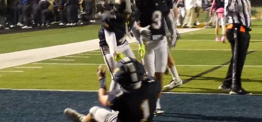 The Scotties are celebrating after a touchdown