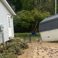 Flash flooding damage to property in Morgan County.
