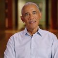 A screenshot of a video of Former President Barack Obama endorsing Democratic former Sen. Sherrod Brown.