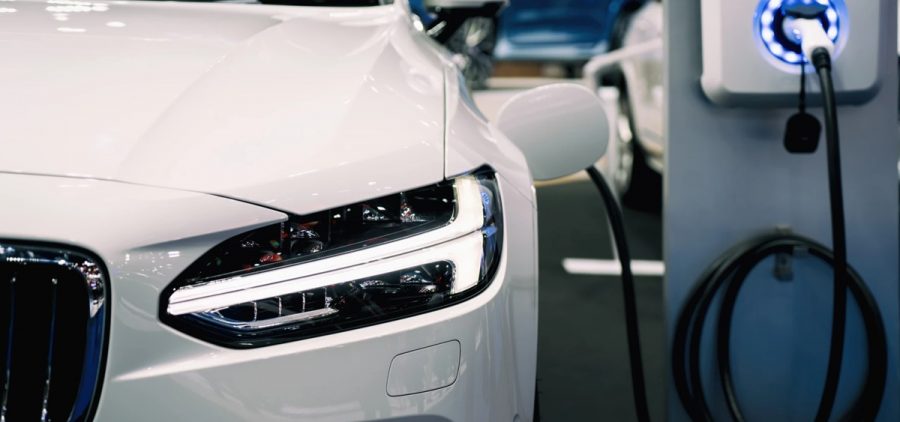 An electric vehicle charging